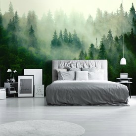 Wall mural Consalnet Natural landscape Forest in the fog VII 14210