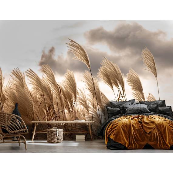 Wall mural Consalnet Nature landscape pampas grass 14597