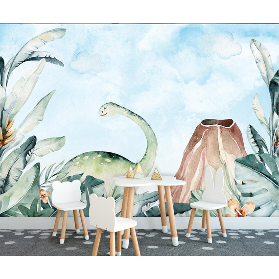 Wall mural Consalnet For kids dinosaur watercolour 14677