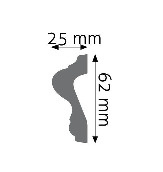 Creativa Listwa ścienna zdobiona z polistyrenu - LNG-14F (flex)