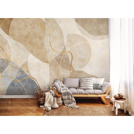 Wall mural Consalnet Art abstraction boho gold 14675