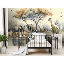 Wall mural Consalnet Watercolor Safari 14571