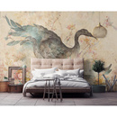 Wall mural Consalnet Art abstraction bird flowers 14676