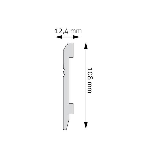 Creativa Listwa przypodłogowa z polistyrenu - LPC-18