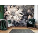 Wall mural Consalnet Flower in 3D Grays 14732