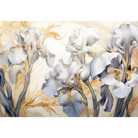 Wall mural Consalnet 3D Irises Flowers 14734