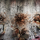 Wall mural Consalnet Roses on concrete 14517