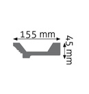 Creativa Listwa gzymsowa gładka z polistyrenu - LGG-26