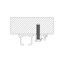 Mardom Decor Szyna aluminiowa pojedyncza komplet S200 (200 cm)