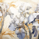 Wall mural Consalnet 3D Irises Flowers 14734