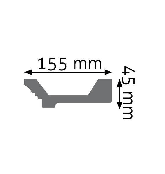 Creativa Listwa gzymsowa gładka z polistyrenu - LGG-26