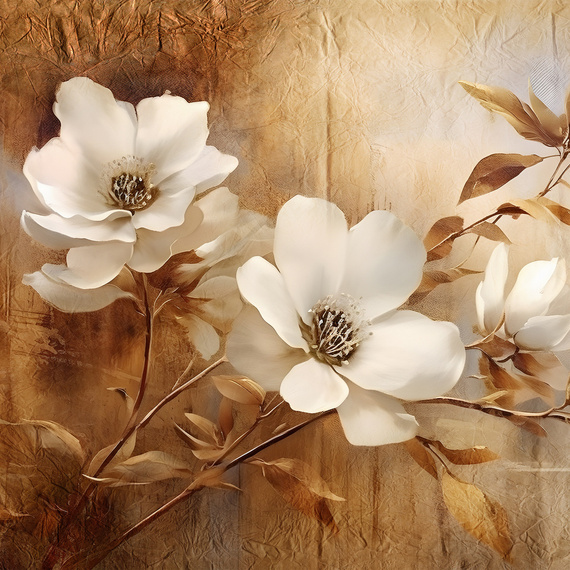 Wall mural Consalnet Retro Vintage Flowers 14753