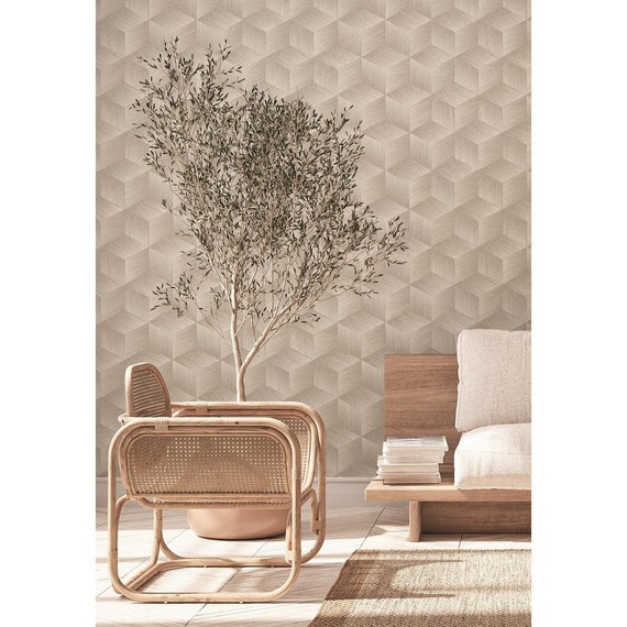 Wallpaper Cubiq AS Creation D'Eco Natural Living - 38506-1