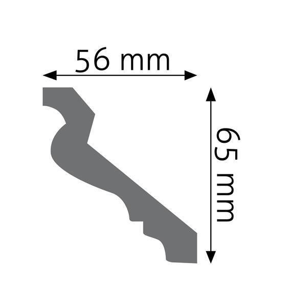 Creativa Listwa gzymsowa gładka z polistyrenu - LGG-27F (flex)