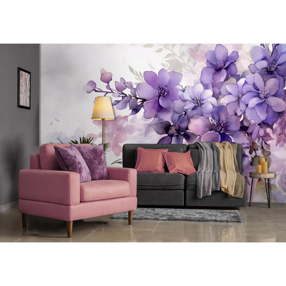 Fototapete Consalnet Violette Blumen 3D 14736