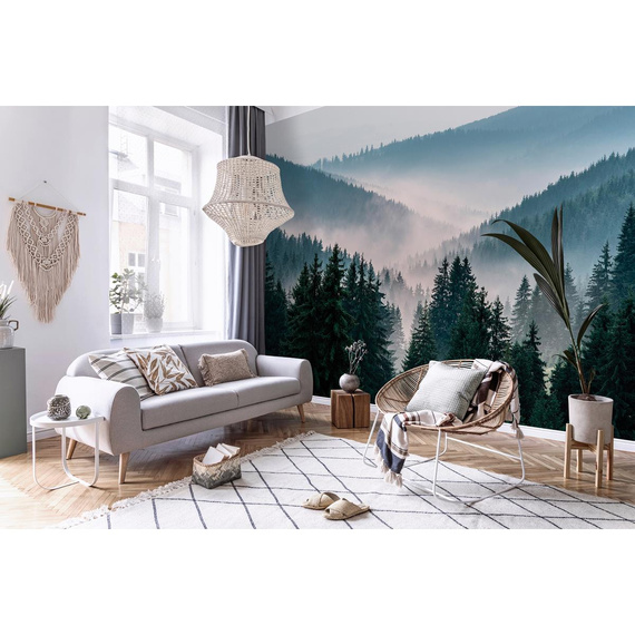 Wall mural Consalnet Natural landscape Forest in the fog VI 14455