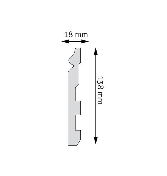 Creativa Listwa przypodłogowa z polistyrenu - LPC-24