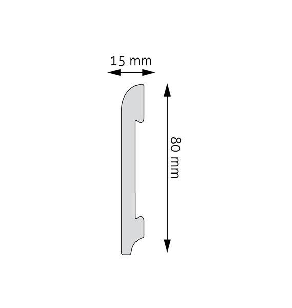 Creativa Listwa przypodłogowa z polistyrenu - LPC-11
