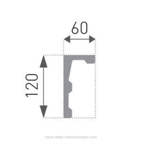 Marbet Design Vorhangschiene mit LED-Option EK-1