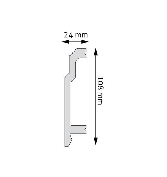 Creativa Listwa przypodłogowa z polistyrenu - LPC-26