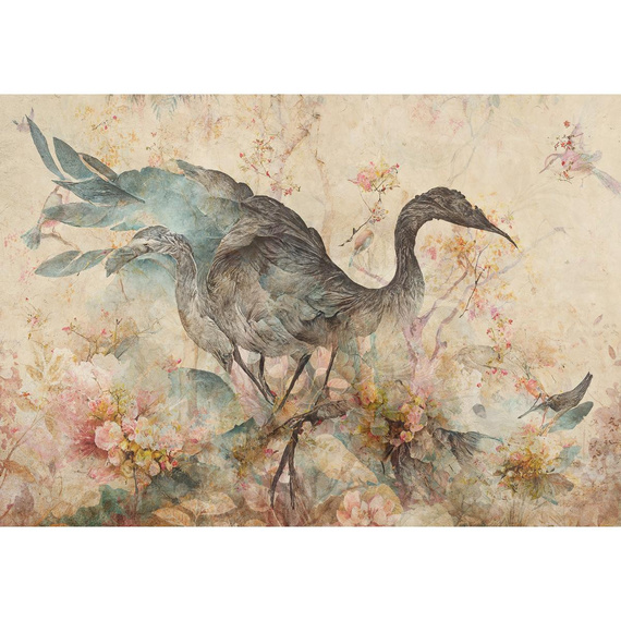 Wall mural Consalnet Art abstraction bird flowers 14676